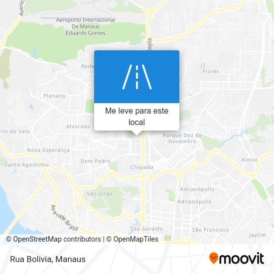 Rua Bolivia mapa