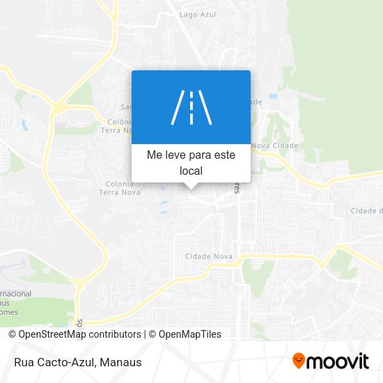 Rua Cacto-Azul mapa