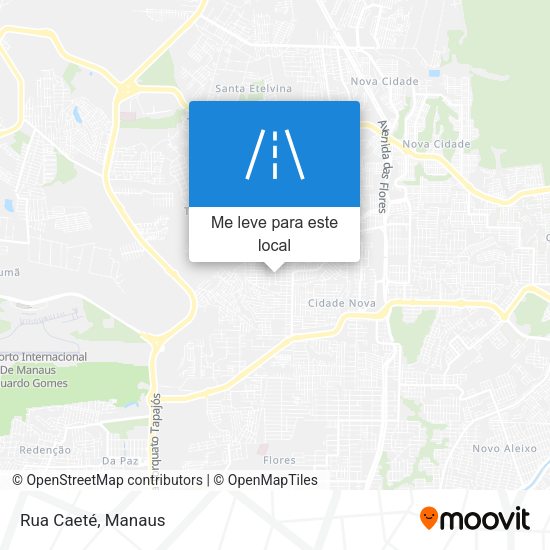 Rua Caeté mapa