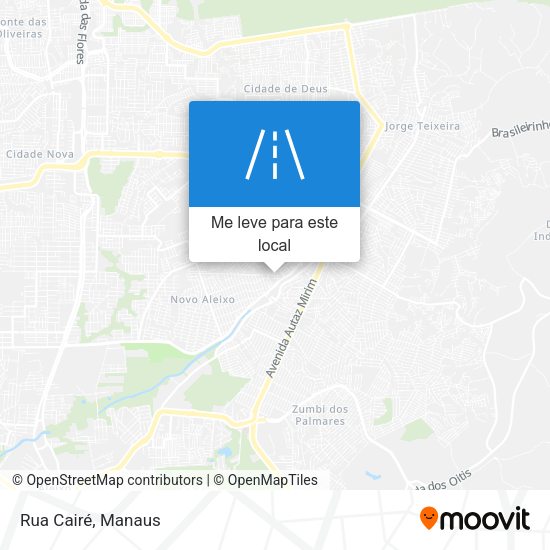 Rua Cairé mapa