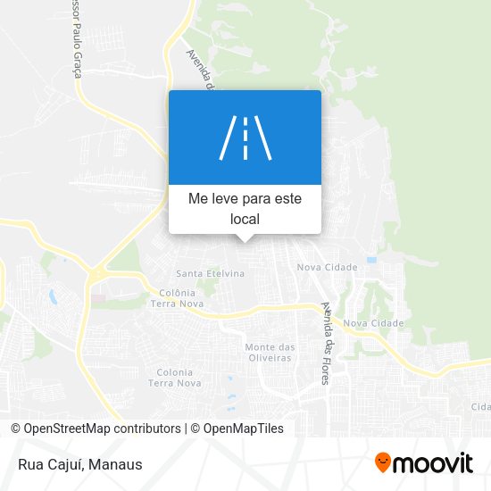 Rua Cajuí mapa