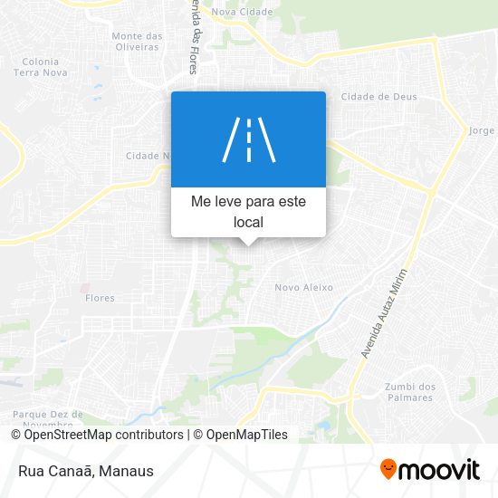 Rua Canaã mapa