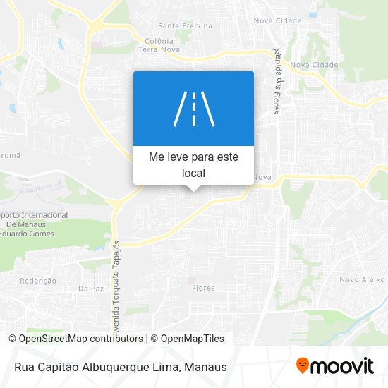 Rua Capitão Albuquerque Lima mapa