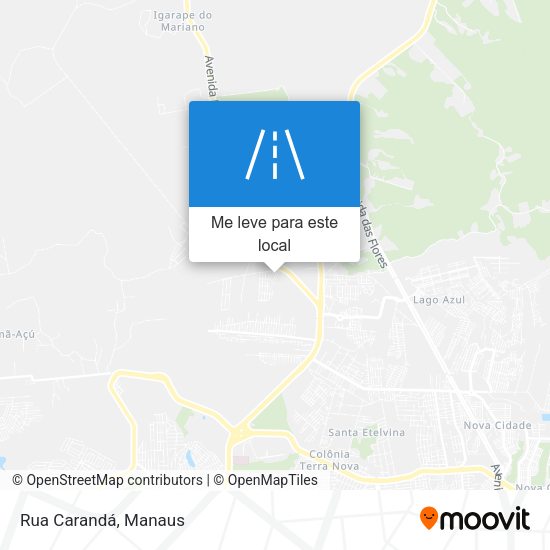 Rua Carandá mapa