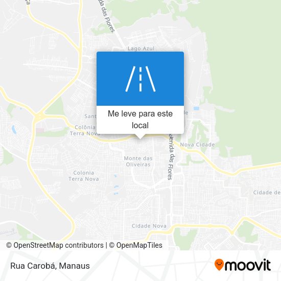 Rua Carobá mapa