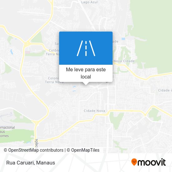 Rua Caruari mapa
