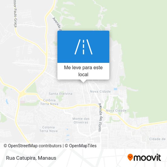 Rua Catupira mapa