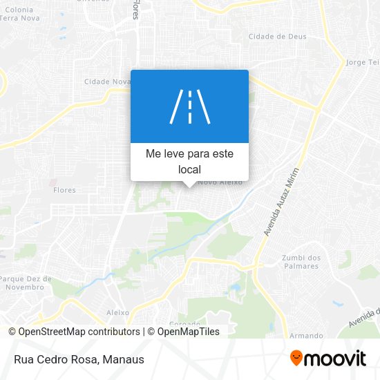 Rua Cedro Rosa mapa