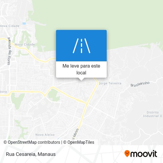 Rua Cesareia mapa