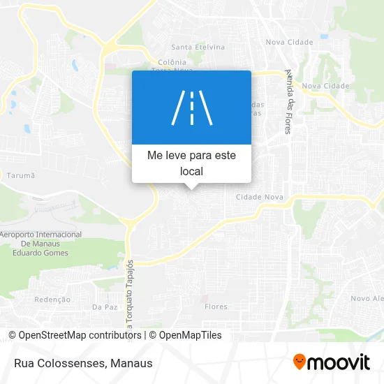 Rua Colossenses mapa