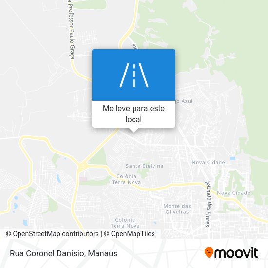 Rua Coronel Danisio mapa