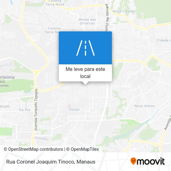 Rua Coronel Joaquim Tinoco mapa