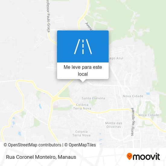 Rua Coronel Monteiro mapa