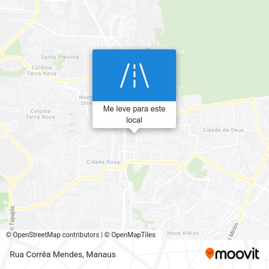 Rua Corrêa Mendes mapa