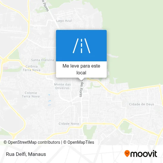 Rua Delfi mapa