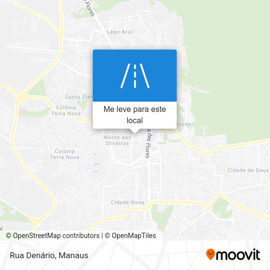 Rua Denário mapa