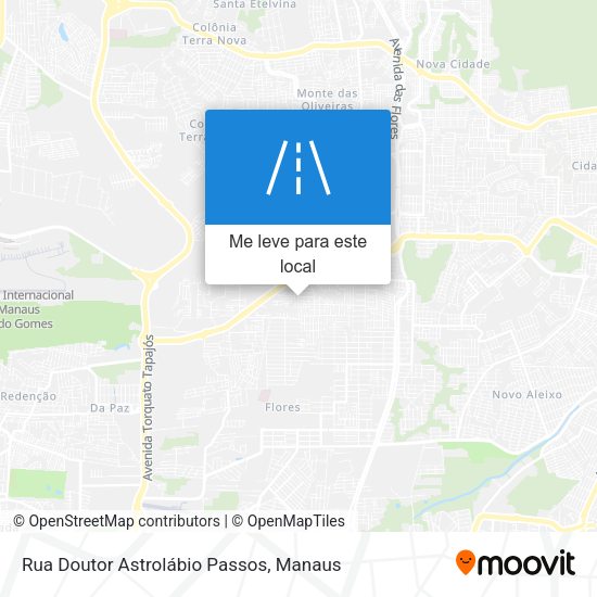 Rua Doutor Astrolábio Passos mapa