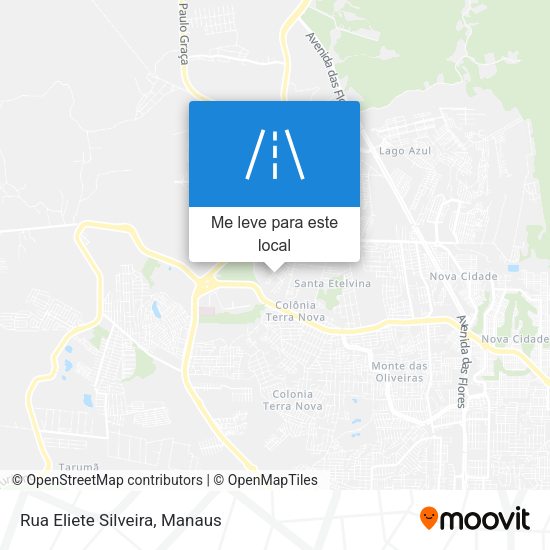 Rua Eliete Silveira mapa