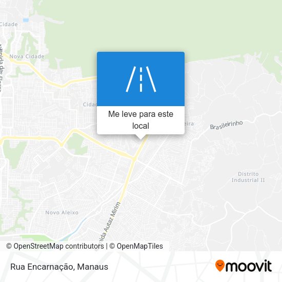 Rua Encarnação mapa