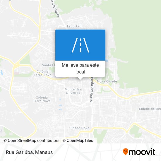 Rua Gariúba mapa