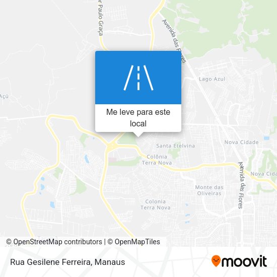 Rua Gesilene Ferreira mapa