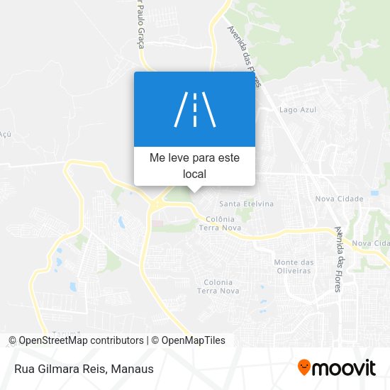 Rua Gilmara Reis mapa