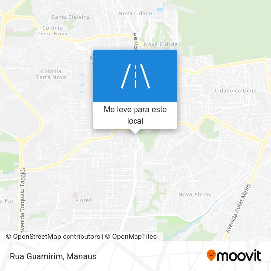 Rua Guamirim mapa