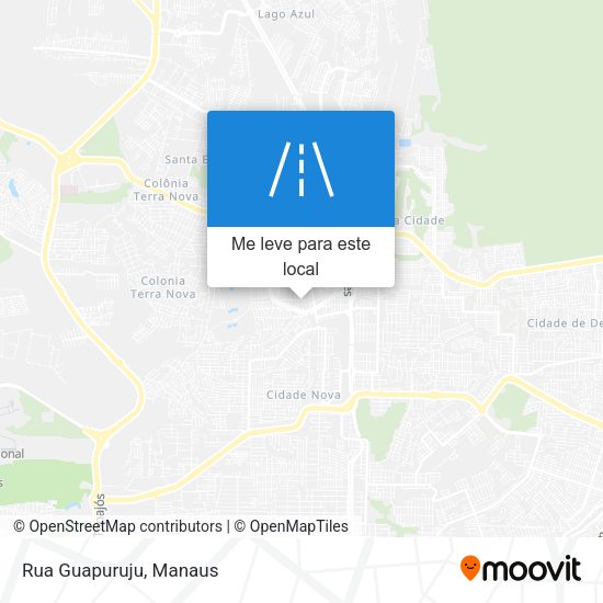 Rua Guapuruju mapa