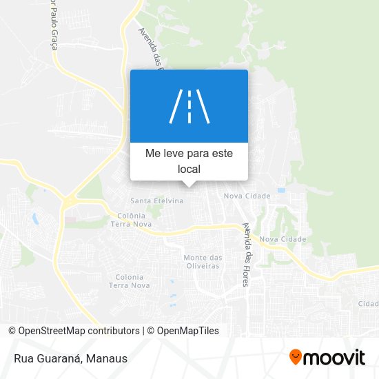 Rua Guaraná mapa