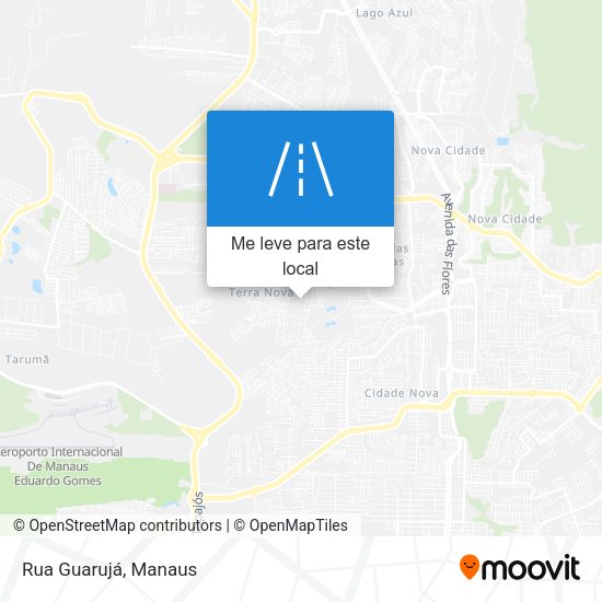 Rua Guarujá mapa