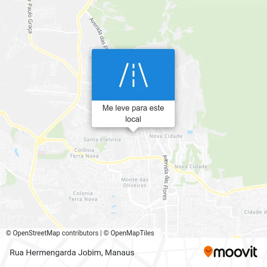 Rua Hermengarda Jobim mapa