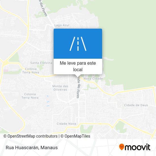 Rua Huascarán mapa