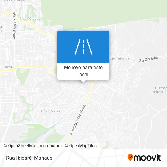 Rua Ibicaré mapa