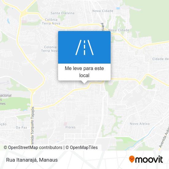 Rua Itanarajá mapa