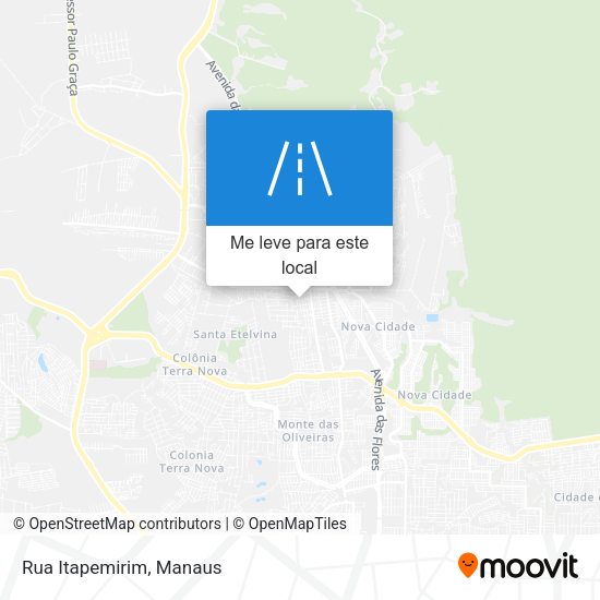 Rua Itapemirim mapa