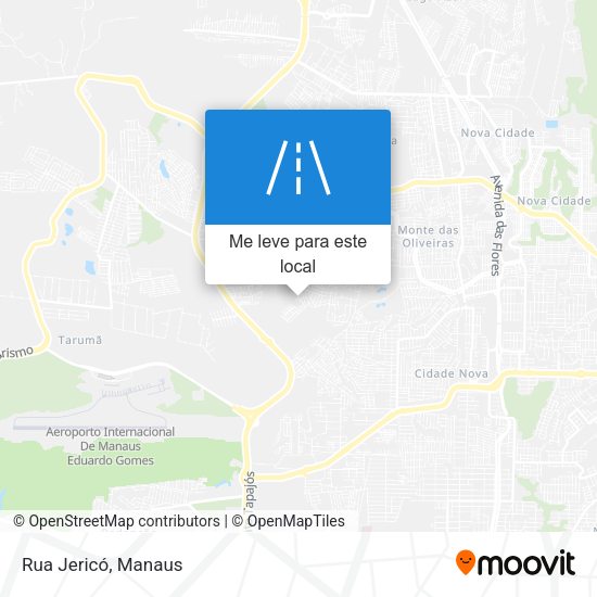 Rua Jericó mapa