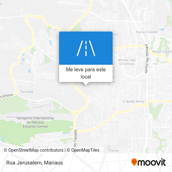 Rua Jerusalem mapa