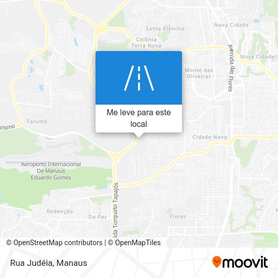 Rua Judéia mapa
