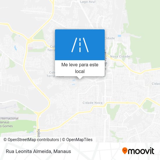 Rua Leonita Almeida mapa