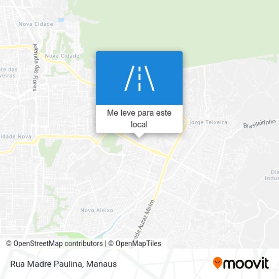 Rua Madre Paulina mapa
