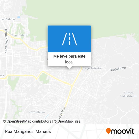 Rua Manganês mapa