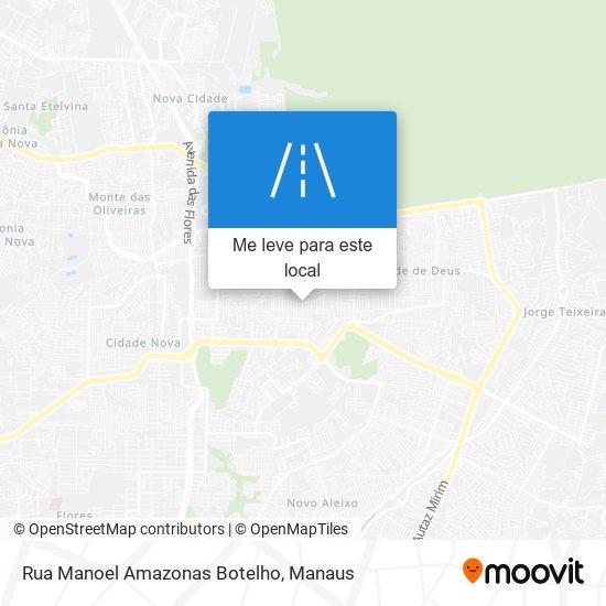 Rua Manoel Amazonas Botelho mapa