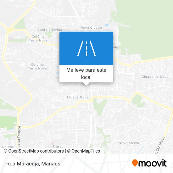 Rua Maracujá mapa