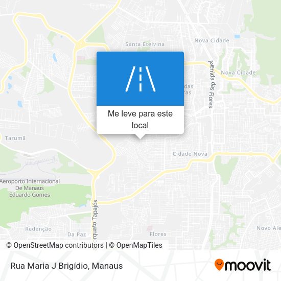 Rua Maria J Brigídio mapa