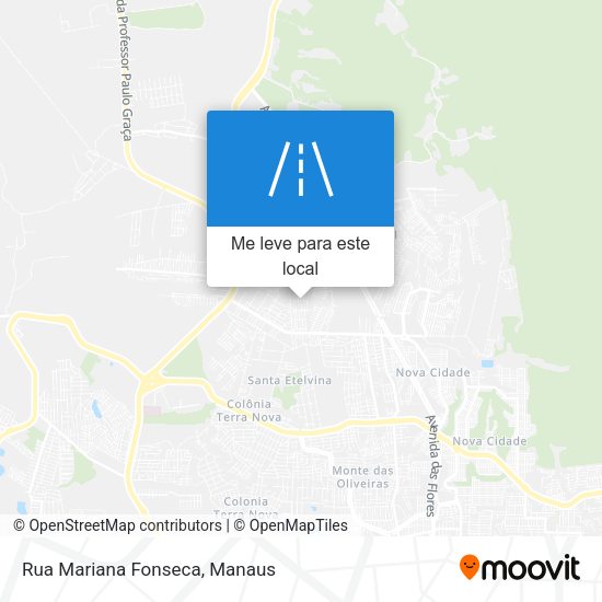Rua Mariana Fonseca mapa
