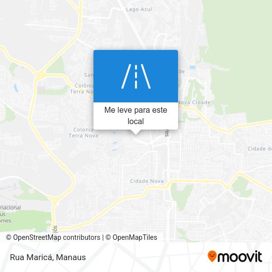Rua Maricá mapa