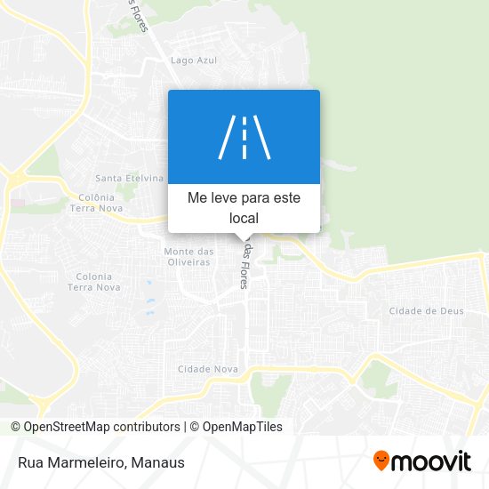 Rua Marmeleiro mapa