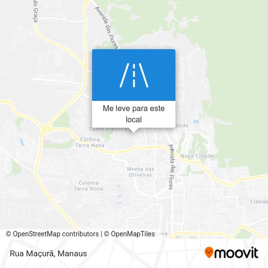 Rua Maçurã mapa
