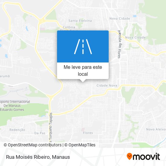 Rua Moisés Ribeiro mapa