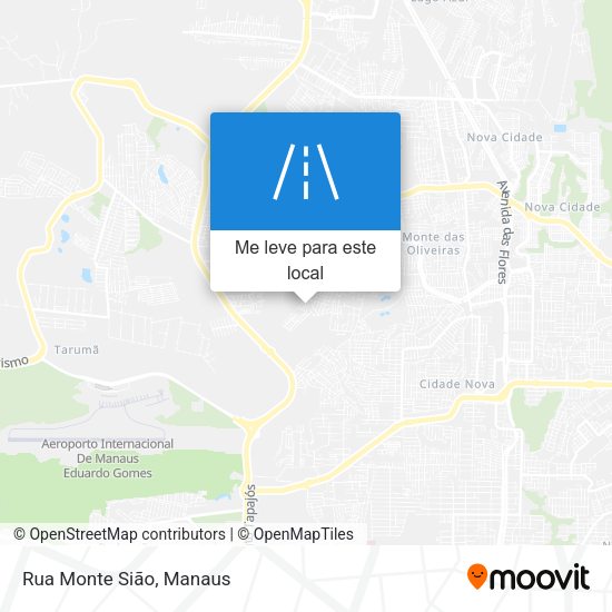 Rua Monte Sião mapa